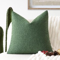 Foindtower Decorative Boucle Throw Pillow Covers Accent Solid Pillow Cases Cozy Soft Textured Couch Cushion Case For Chair Sofa