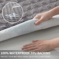 2 Pack Waterproof Mattress Protector Twin Xl Size Mattress Pad With Deep Pocket 615 Depth Soft Breathable Dirtproof Sing