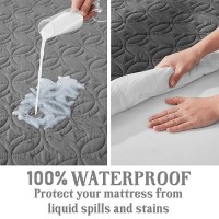 Bedlore 2 Pack Waterproof Mattress Protector Twin King Size Mattress Pad With Deep Pocket 618 Depth Soft Breathable Bed M