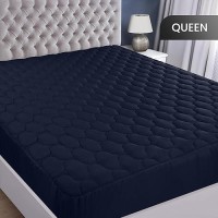 Utopia Bedding Quilted Fitted Waterproof Queen Mattress Protector Mattress Pad Stretches Up To 16 Inches Deep Elastic Fitted M