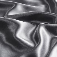 Bedelite Satin Pillowcase With Zipper  Dark Grey Pillow Cases Queen Size Set Of 2  Super Soft And Cooling Similar To Silk Pillow Cases  Gift For Women Men(20X30 Inches)