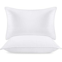 Utopia Bedding Bed Pillows For Sleeping (White)  Standard Size  Set Of 6  Hotel Pillows  Cooling Pillows For Side  Back Or Stomach Sleepers