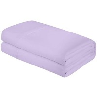 Royale Linens Twin Size Flat Sheet Only Brushed 1800 Microfiber Soft Breathable Wrinkle Resistant Hotel Quality Flat S