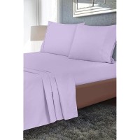 Royale Linens Twin Size Flat Sheet Only Brushed 1800 Microfiber Soft Breathable Wrinkle Resistant Hotel Quality Flat S