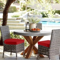 Ideehome Outdoor Chair Cushions Set Of 2 Thick 19 X 19 X 3 Patio Chair Cushions For Outdoor Furniture Waterproof With Ti