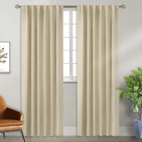 Bgment Rod Pocket And Back Tab Blackout Curtains For Bedroom Thermal Insulated Room Darkening Curtains For Living Room 2 Wind