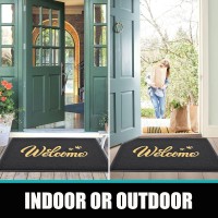 Thenv Door Mat Welcome Outdoorindoor Heavy Duty Non Slip Doormat For Front Door Entance Outside Door Mats For Home Entry Flo