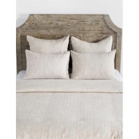 Lana Cotton Embroidered Natural Queen Duvet by Kosas Home