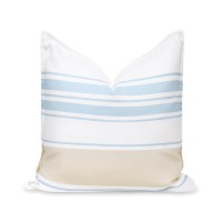 Hofdeco Premium Coastal Patio Indoor Outdoor Throw Pillow Cover Only 20X20 Water Repellent For Backyard Couch Baby Blue N