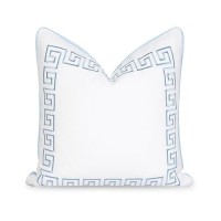 Hofdeco Premium Coastal Patio Indoor Outdoor Throw Pillow Cover Only 20X20 Water Repellent For Backyard Couch Baby Blue E