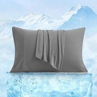 Cozy Bliss Cooling Pillowcases For Hot Sleepers Qmax04 King Pillow Cases Envelope Closure For Night Sweats Double Sided Coo