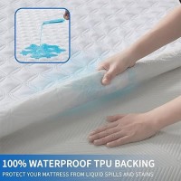 Bedlore 10 Pack Waterproof Mattress Protector Queen Size Noiseless Mattress Pad With Deep Pocket 618 Depth Soft Breathabl