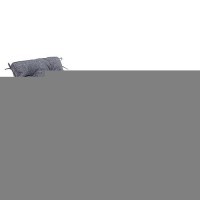 Qilloway Indoor/Outdoor Chaise Lounge Cushion With Ties Replacement Patio Cushions For Lawn Pool. (Charcoal Black/Grey)