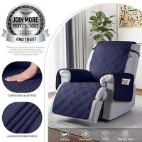 Taococo 100 Waterproof Recliner Chair Cover Small Recliner Covers For Recliner Chair With Pocket Non Slip Reclining Chair Cov