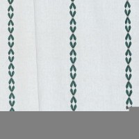 Deeprove Emerald Green Boho Curtain 63 Inches Length For Kitchen  Vintage Bohemian Embroidery Farmhouse Cotton Linen Striped French Country Tassel Window Treatments Decor  W52 X L63  1 Panel