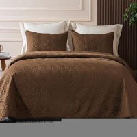 Whale Flotilla California King Bedding Set Soft Brown Oversized King Quilts Bedspreads For All Seasons Lightweight Geometric S