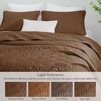 Whale Flotilla California King Bedding Set Soft Brown Oversized King Quilts Bedspreads For All Seasons Lightweight Geometric S