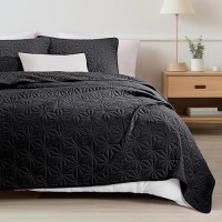 Whale Flotilla California King Bedding Set Soft Black Oversized King Quilts Bedspreads For All Seasons Lightweight Geometric S