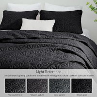 Whale Flotilla California King Bedding Set Soft Black Oversized King Quilts Bedspreads For All Seasons Lightweight Geometric S