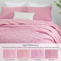 Whale Flotilla California King Bedding Set Soft Pink Oversized King Quilts Bedspreads For All Seasons Lightweight Geometric St