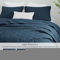 Whale Flotilla California King Bedding Set Soft Navy Oversized King Quilts Bedspreads For All Seasons Lightweight Geometric St