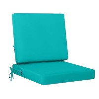 Idee-Home Outdoor Cushions For Patio Furniture  Outdoor Seat Cushions 24 X 24 Waterproof & Fade Resistant Couch Sofa Replacement Deep Couch Chair Cushion For Yard Garden Deck