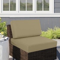 Idee-Home Outdoor Cushions For Patio Furniture  Outdoor Seat Cushions 26.5 X 26.5 Waterproof & Fade Resistant Couch Sofa Replacement Deep Couch Chair Cushion For Yard Garden Deck