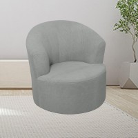 Zeaink Jacquard Swivel Barrel Chair Slipcover, Stretch Single Sofa Cover Soft Round Club Armchair Slipcover Accent Chair Slipcover,Modern Barrel Chair Slipcover Furniture Protector (Color : #4)