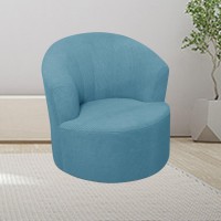 Zeaink Jacquard Swivel Barrel Chair Slipcover, Stretch Single Sofa Cover Soft Round Club Armchair Slipcover Accent Chair Slipcover,Modern Barrel Chair Slipcover Furniture Protector (Color : #14)