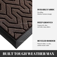 Yimobra Door Mat Allseason Outdoor Indoor Sturdy Doormat For Home Entrance Floor Heavy Duty Non Slip Front Door Mats Outdoor