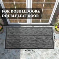 Yimobra Door Mat Outdoor Entrance Heavy Duty Sturdy Front Welcome Matt For Outside Home Entry Doormat For Back Patio Floor Por