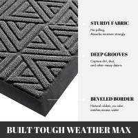 Yimobra Door Mat Outdoor Entrance Heavy Duty Sturdy Front Welcome Matt For Outside Home Entry Doormat For Back Patio Floor Por