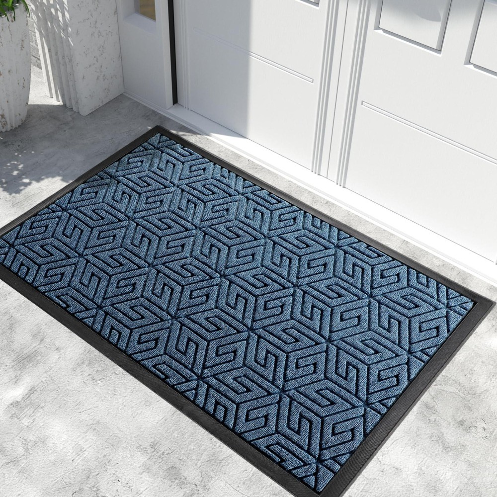 Yimobra Sturdy Front Door Mat 598X36 Inch Heavy Duty Welcome Outdoor Indoor Doormat Entrance Floor Matt Non Slip Rubber Back