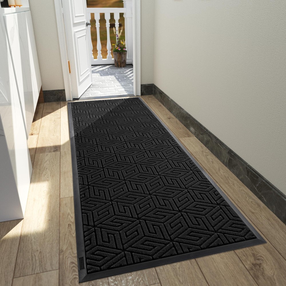 Yimobra Sturdy Front Door Mat 72X24 Inch Big Heavy Duty Welcome Outdoor Indoor Doormat Entrance Floor Matt Non Slip Rubber Ba