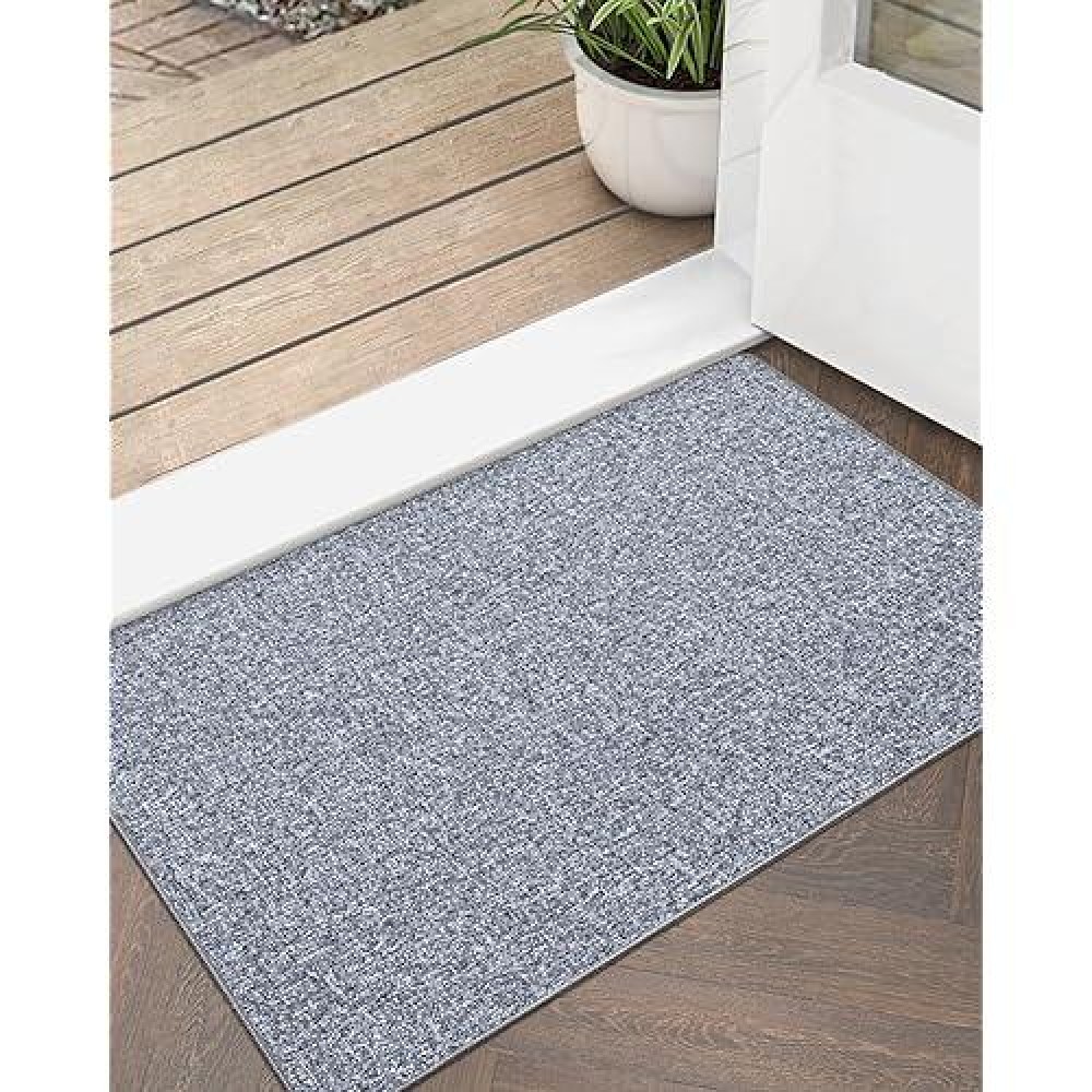 Lumi Indoor Door Mat 18X30 Non Slip Rubber Backing Entrance Mat Easy Clean Low Profile Ultra Thin Entryway Mat For Inside