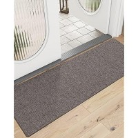 Lumi Indoor Door Mat 18X59 Non Slip Rubber Backing Entrance Mat Easy Clean Low Profile Ultra Thin Entryway Mat For Inside