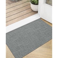 Lumi Indoor Door Mat 18X30 Non Slip Rubber Backing Entrance Mat Easy Clean Low Profile Ultra Thin Entryway Mat For Inside