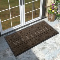 Yimobra Welcome Door Mat Heavy Duty Sturdy Front Door Mat For Home Entrance Garage And Garden Outside Entryway Floor Mat Non