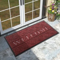 Yimobra Welcome Door Mat Heavy Duty Sturdy Front Door Mat For Home Entrance Garage And Garden Outside Entryway Floor Mat Non