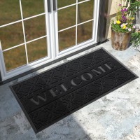 Yimobra Welcome Door Mat Heavy Duty Sturdy Front Door Mat For Home Entrance Garage And Garden Outside Entryway Floor Mat Non