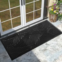 Yimobra Front Door Mat Outdoor Entrance Ultra Water Absorbent Heavy Duty Patio Guard Welcome Matt Nonslip Rubber Backing Ea