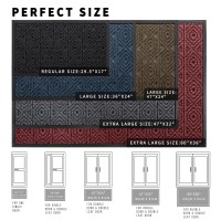 Yimobra Door Mat Outdoor Indoor Entrance Welcome Mat Heavy Entry Front Door Mat Stain Fade Resistant Low Profile Sturdy R