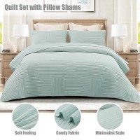 Whale Flotilla Ultra Soft King Quilt Bedding Set Lightweight Fall Aqua Blue Quilts Bedspreads Oversized Ultrasonic Geometric C