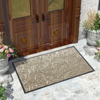 Yimobra Sturdy Door Mat Heavy Duty Front Welcome Mats For Home Entrance Outdoor Indoor Doormat For Outside Back Patio Floor En