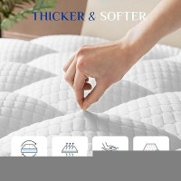 Dual Layer 3 Inch Memory Foam Mattress Topper Queen Size  2 Inch Cooling Gel Memory Foam Plus 1 Inch Down Alternative Pillowtop Mattress Pad Cover With 8-21 Inch Deep Pocket