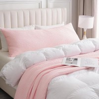 Phf Ultra Soft Waffle Weave Body Pillowcase 20 X 54 No Insert Breathable Skinfriendly Body Pillow Sham With Zipper Dec