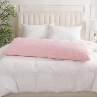 Phf Ultra Soft Waffle Weave Body Pillowcase 20 X 54 No Insert Breathable Skinfriendly Body Pillow Sham With Zipper Dec