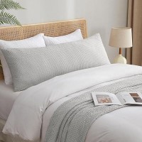 Phf Ultra Soft Waffle Weave Body Pillowcase 20 X 54 No Insert Breathable Skinfriendly Body Pillow Sham With Zipper Dec