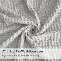 Phf Ultra Soft Waffle Weave Body Pillowcase 20 X 54 No Insert Breathable Skinfriendly Body Pillow Sham With Zipper Dec