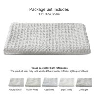 Phf Ultra Soft Waffle Weave Body Pillowcase 20 X 54 No Insert Breathable Skinfriendly Body Pillow Sham With Zipper Dec